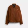 Jachetă bomber oversized din piele de căprioară Heritage C