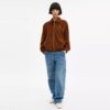 Jachetă bomber oversized din piele de căprioară Heritage C