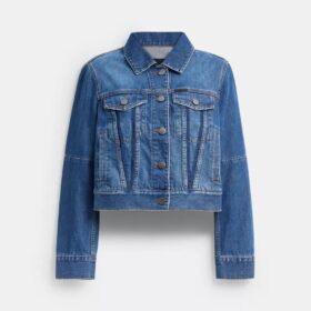 Jachetă de lucru din denim cu croială strâmtă
