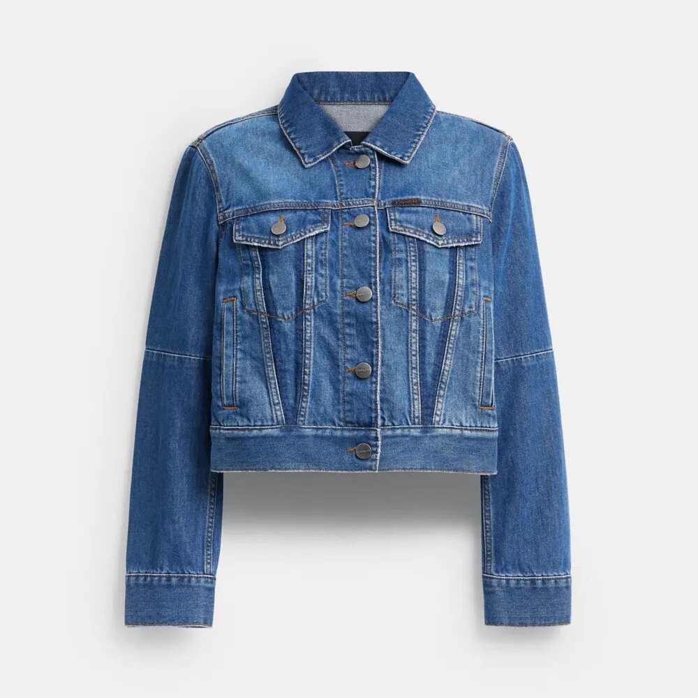 Jachetă de lucru din denim cu croială strâmtă