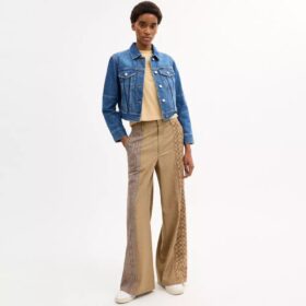 Jachetă de lucru din denim cu croială strâmtă