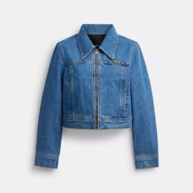Jachetă din denim „Sculpted C” din bumbac organic
