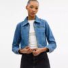 Jachetă din denim „Sculpted C” din bumbac organic