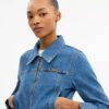 Jachetă din denim „Sculpted C” din bumbac organic