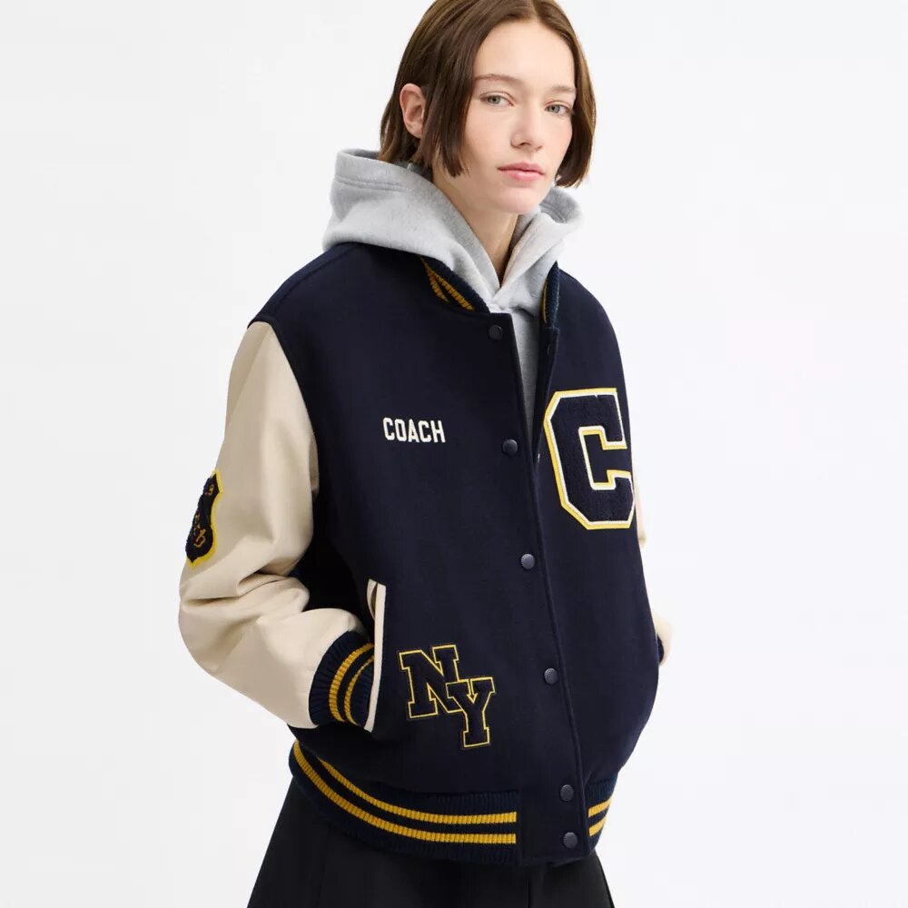 Jacheta Varsity din lână