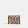 Mini-portofel pe lanț din jacquard semnătură cu broderie florală