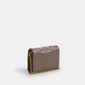 Mini-portofel pe lanț din jacquard semnătură cu broderie florală