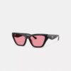 Ochelari de soare „Cat Eye” cu detalii „C”