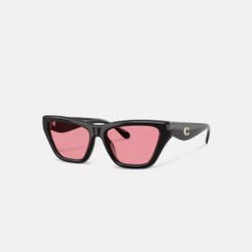 Ochelari de soare „Cat Eye” cu detalii „C”