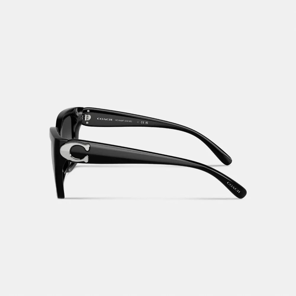 Ochelari de soare „Cat Eye” pătrați, cu ramă sculptată, model „Full Fit Maxi C”