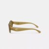Ochelari de soare cu design geometric și detalii metalice „C”
