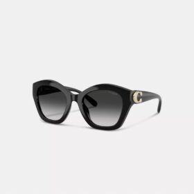 Ochelari de soare geometrici supradimensionați „Maxi Sculpted C”