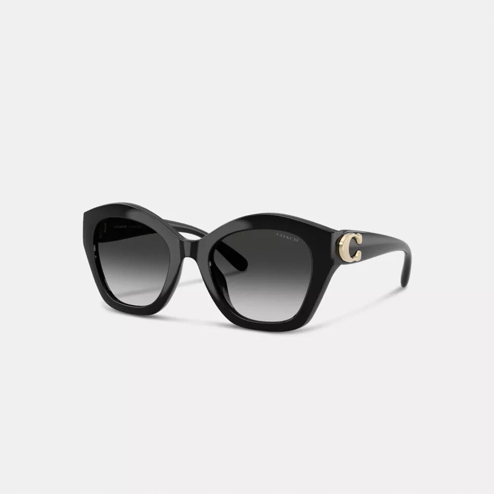 Ochelari de soare geometrici supradimensionați „Maxi Sculpted C”