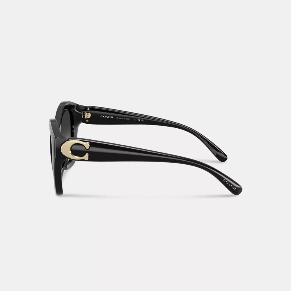 Ochelari de soare geometrici supradimensionați „Maxi Sculpted C”