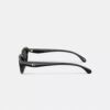 Ochelari de soare ovali tip „cat eye” cu accesorii aurii