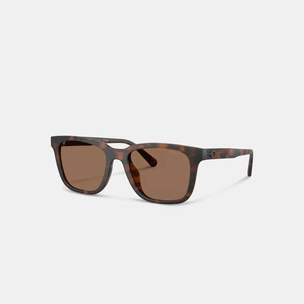 Ochelari de soare pătrați cu brațe texturate și detalii „C”