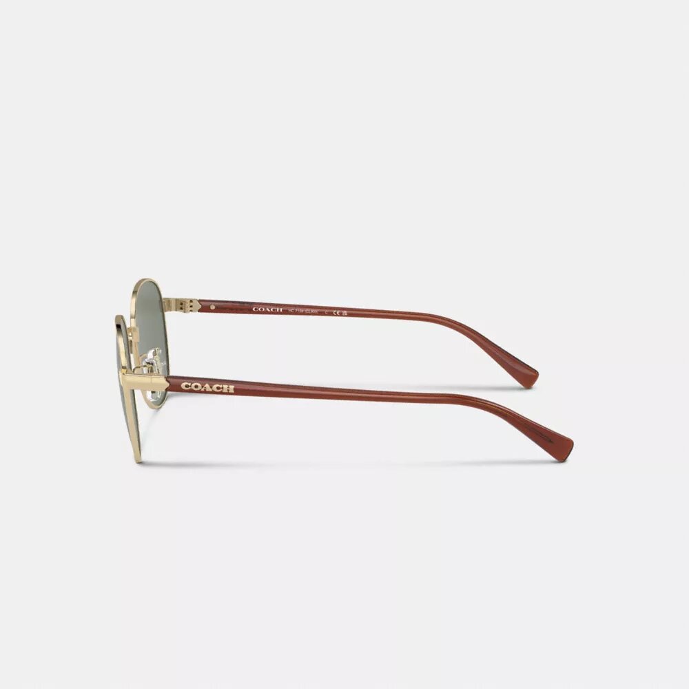 Ochelari de soare rotunzi din metal