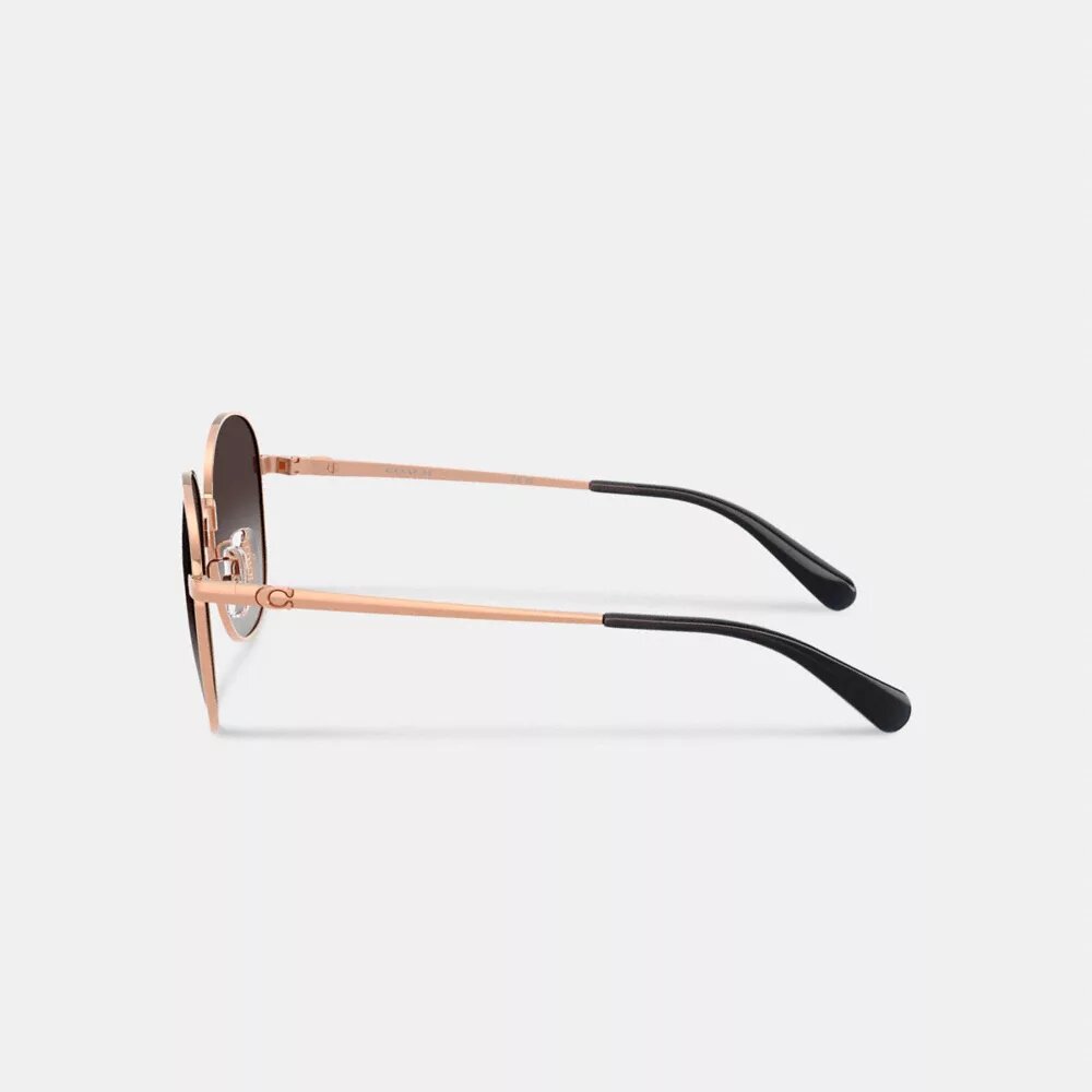 Ochelari de soare rotunzi din metal cu accesorii C