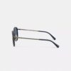 Ochelari de soare rotunzi din metal texturat