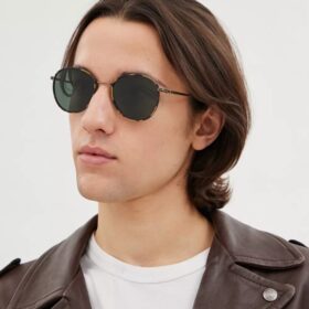 Ochelari de soare rotunzi Windsor din metal