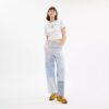 Pantaloni cu dungi în stil patchwork