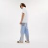 Pantaloni cu dungi în stil patchwork