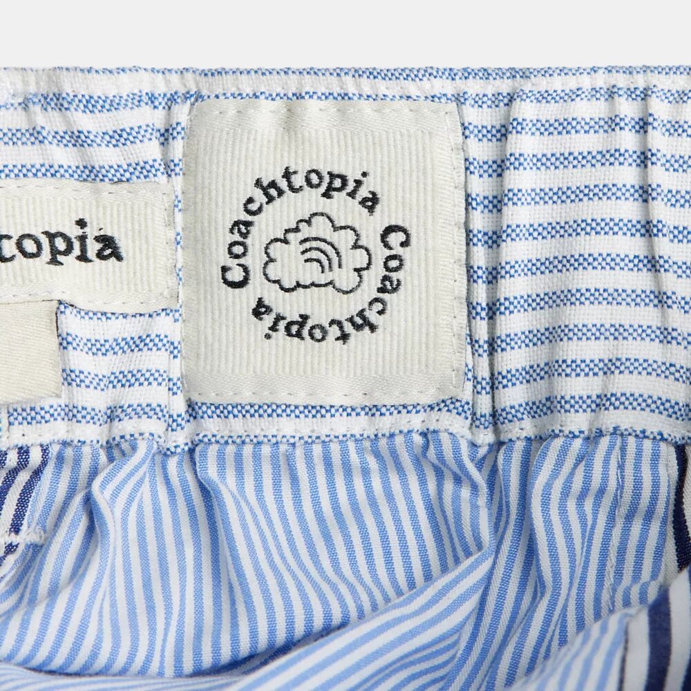 Pantaloni cu dungi în stil patchwork