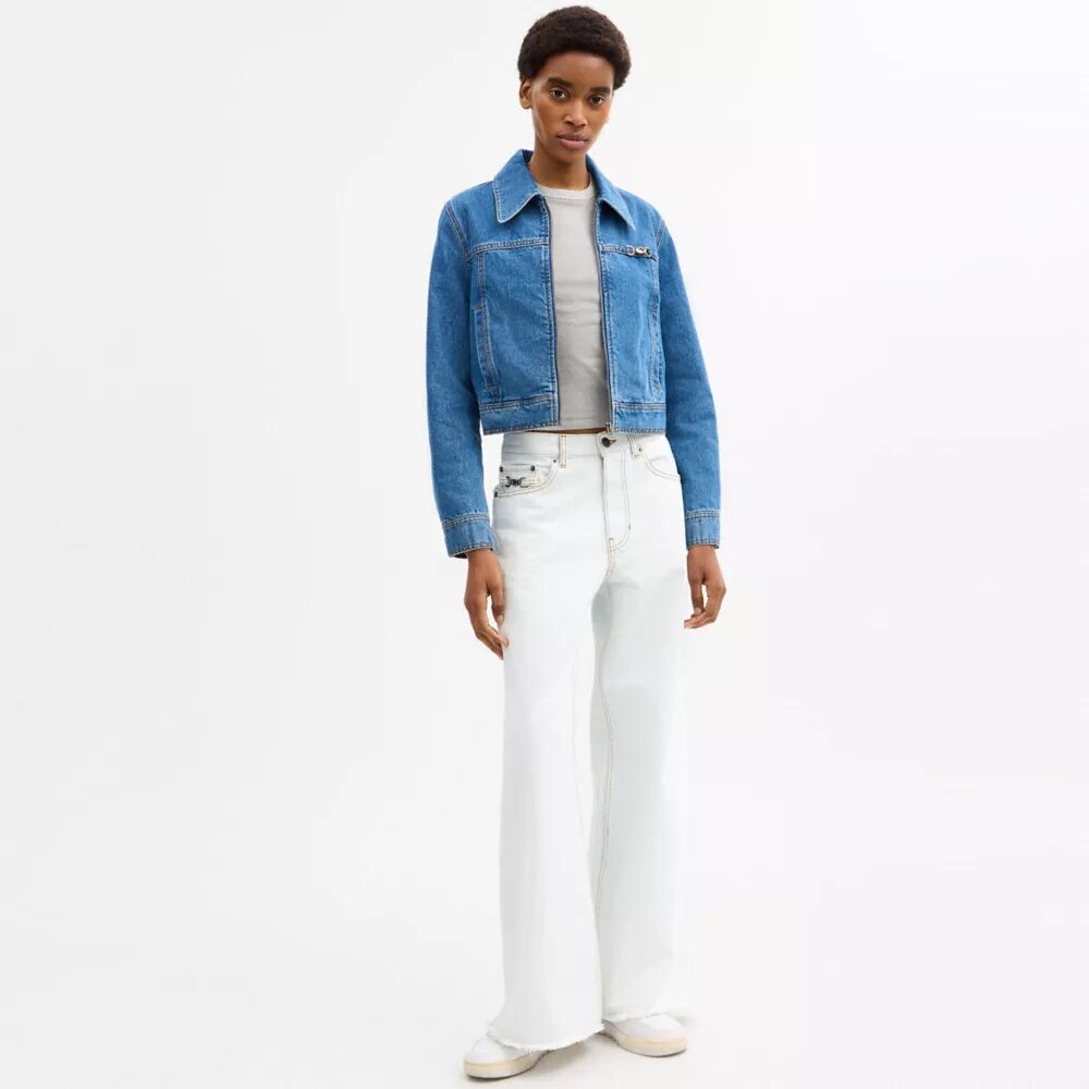 Pantaloni de lucru din denim din bumbac organic