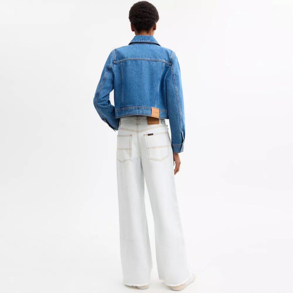 Pantaloni de lucru din denim din bumbac organic