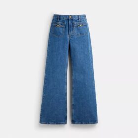 Pantaloni din denim „Sculpted C” din bumbac organic