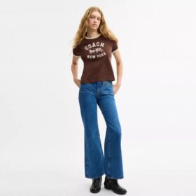 Pantaloni din denim „Sculpted C” din bumbac organic