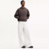 Pantaloni largi din denim din bumbac organic