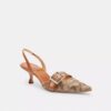 Pantofi decupați Margot din jacquard cu cristale, model semnătura
