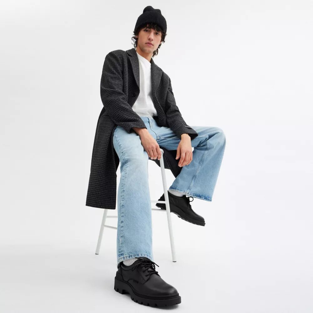 Pantofi Derby Cameron din piele exclusivă