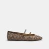 Pantofi Mary Jane cu două catarame din jacquard caracteristic