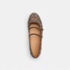 Pantofi Mary Jane cu două catarame din jacquard caracteristic