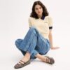 Pantofi Mary Jane cu două catarame din jacquard caracteristic