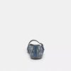 Pantofi Mary Jane din denim cu cristale