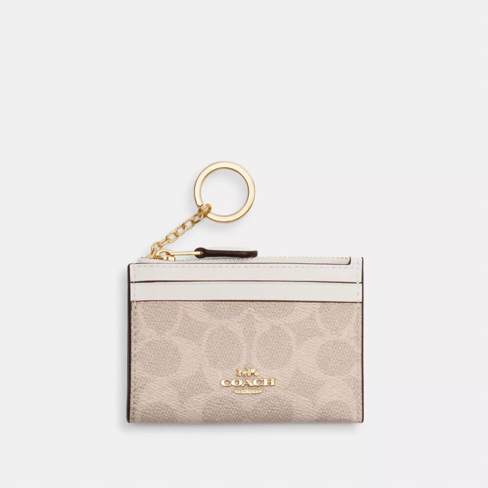 Port-act de identitate mini skinny din Signature Canvas