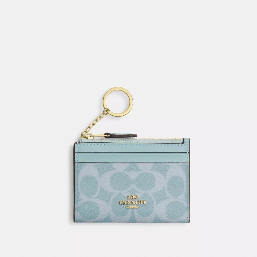 Port-act de identitate mini skinny din Signature Canvas