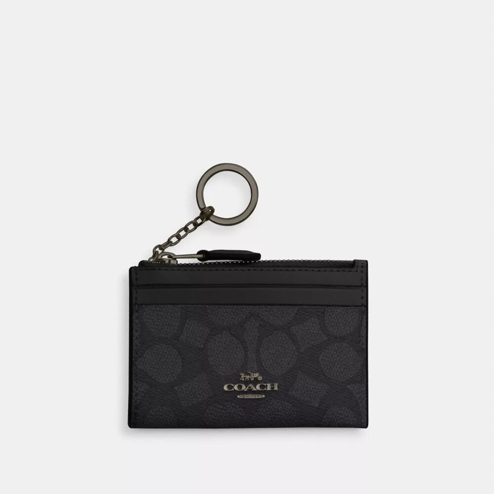 Port-act de identitate mini skinny din Signature Canvas
