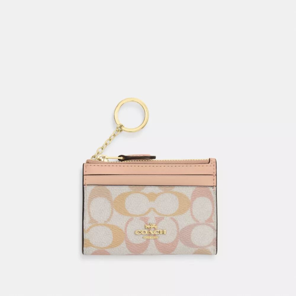 Port-act de identitate mini skinny din Signature Canvas