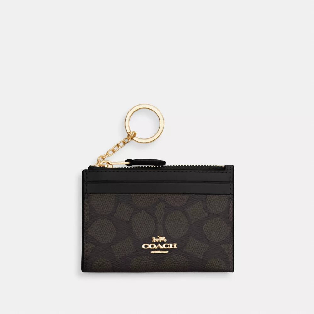 Port-act de identitate mini skinny din Signature Canvas