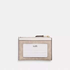 Port-act de identitate mini skinny din Signature Canvas