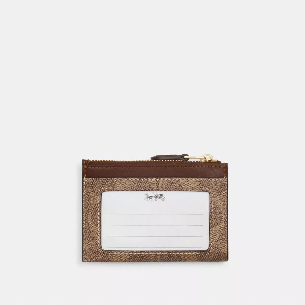 Port-act de identitate mini skinny din Signature Canvas