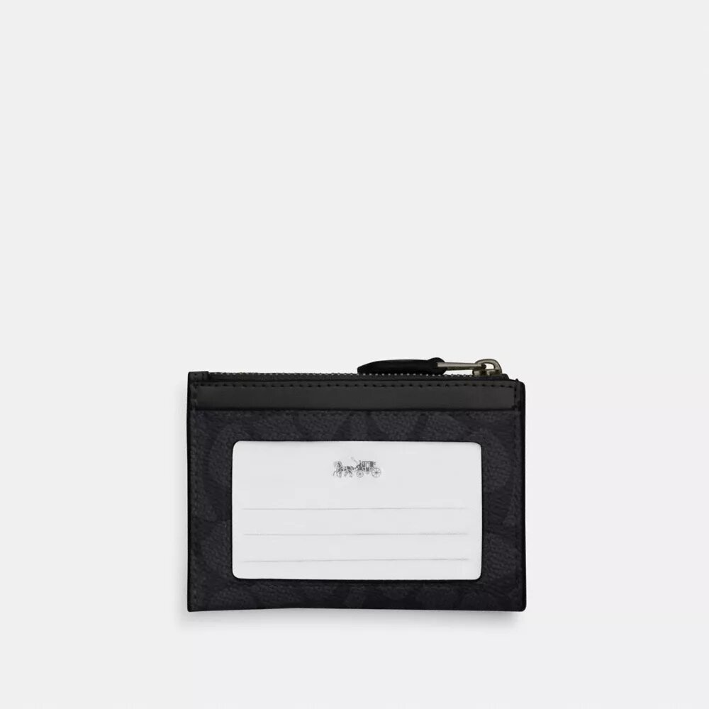Port-act de identitate mini skinny din Signature Canvas