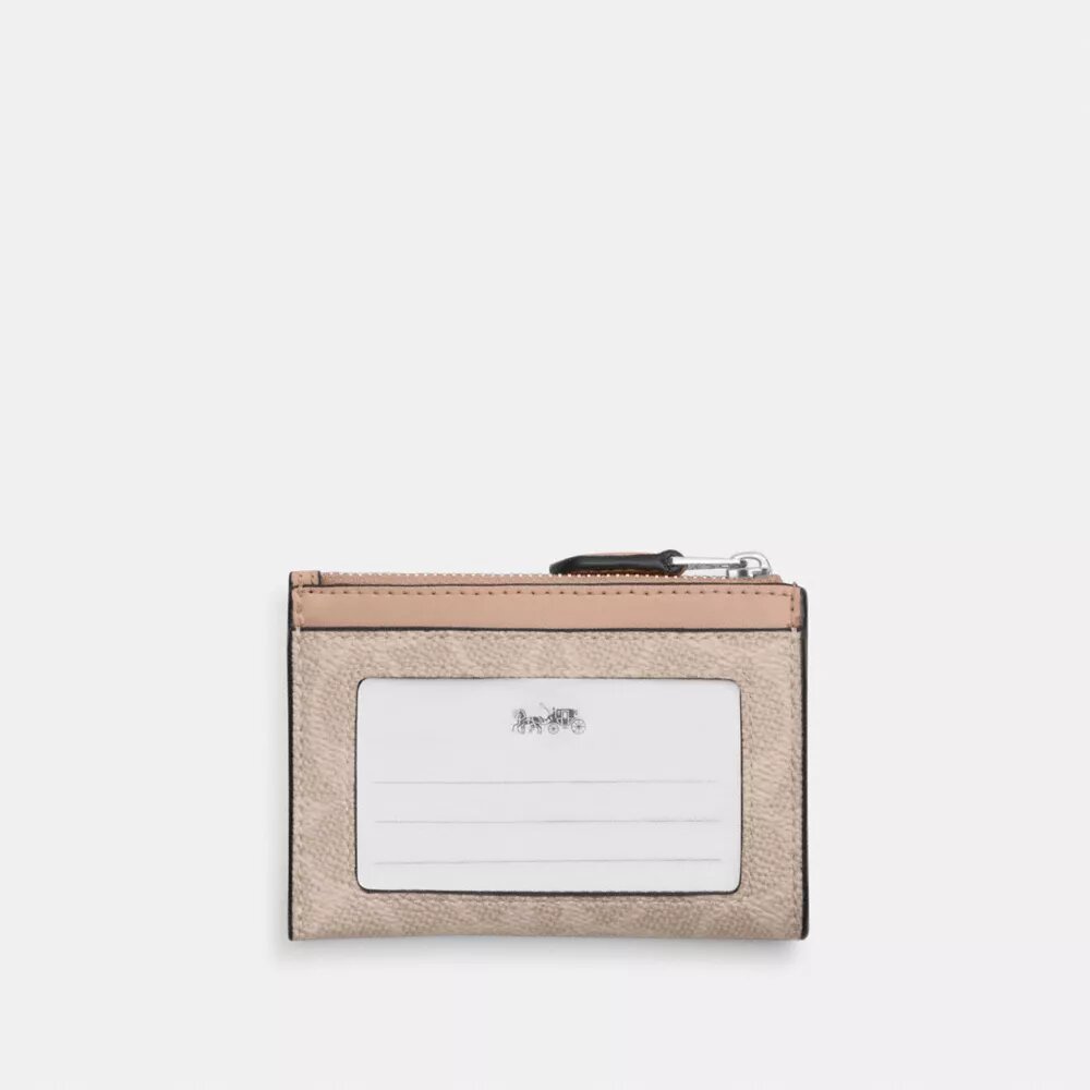 Port-act de identitate mini skinny din Signature Canvas