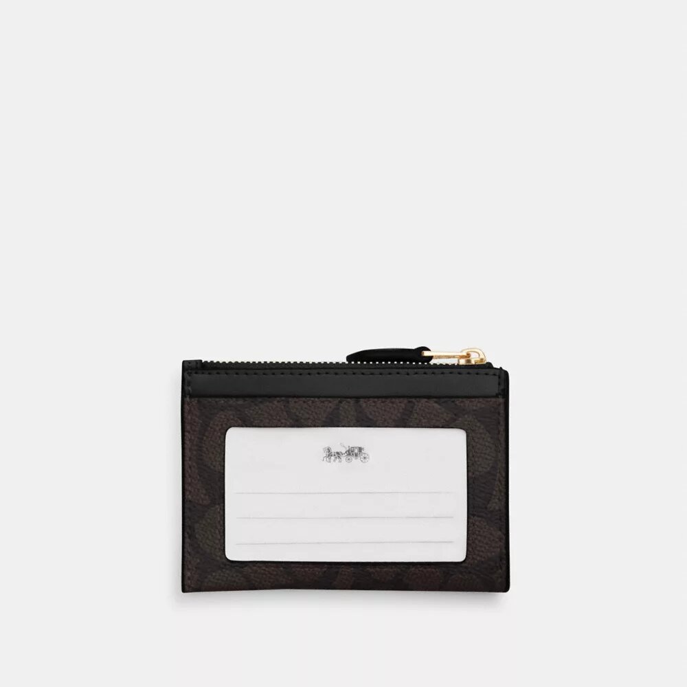 Port-act de identitate mini skinny din Signature Canvas