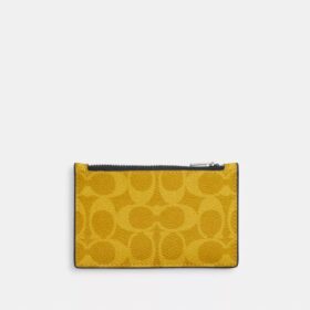 Portcard cu fermoar din Signature Canvas