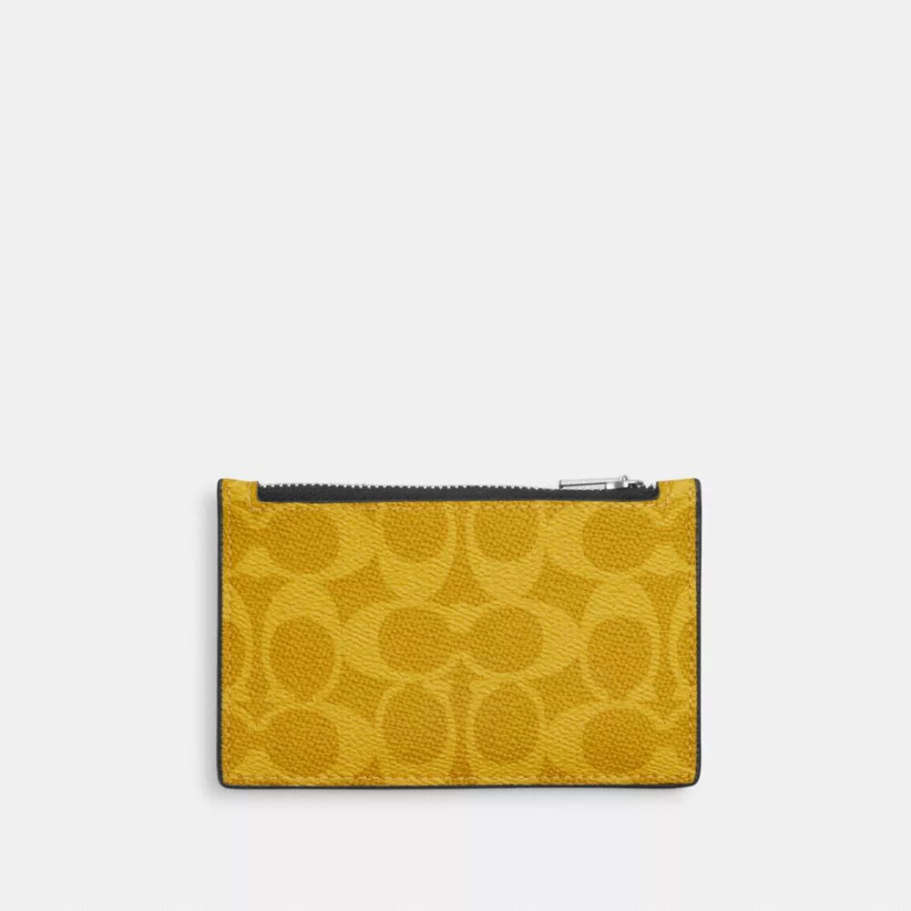Portcard cu fermoar din Signature Canvas